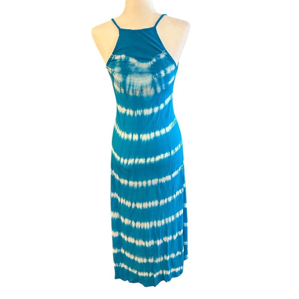 INC International Concepts Blue and White Maxi Dress - Picture 2 of 6